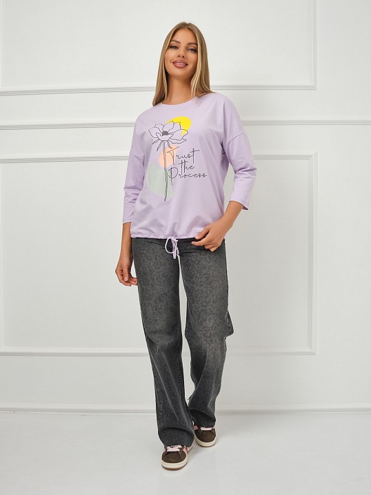 Лонгслив Николь лаванда