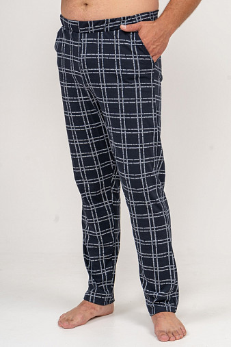 Брюки мужские Легион т-синий/клетка
