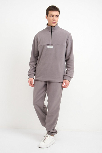 Костюм мужской Бэст флис серый