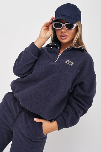 Костюм жен. Тренд флис т.серый