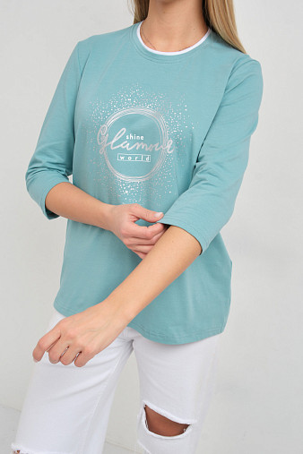 Лонгслив женский Магия аква