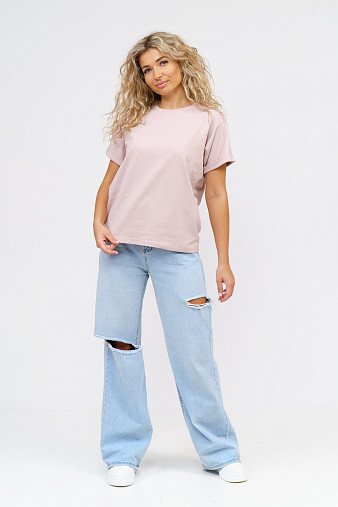 Футболка женская Классика пудра