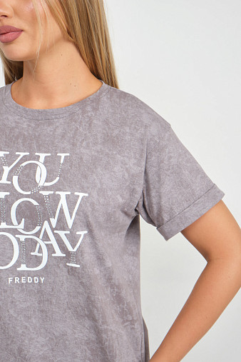 Футболка жен. Лиона варенка серый