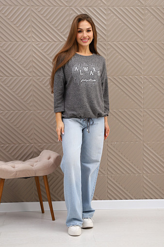 Джемпер женский Флай серый