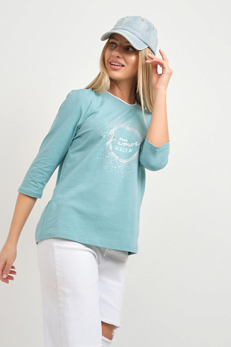 Лонгслив женский Магия аква