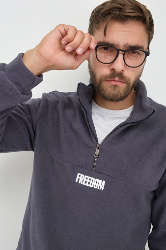 Толстовка муж. Драйв флис асфальт