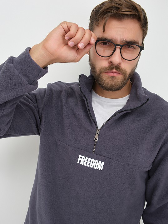 Толстовка муж. Драйв флис асфальт