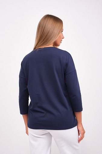 Лонгслив жен. Гламур индиго