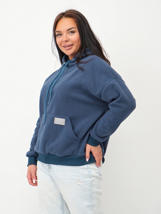 Толстовка женская Бэлла флис петроль