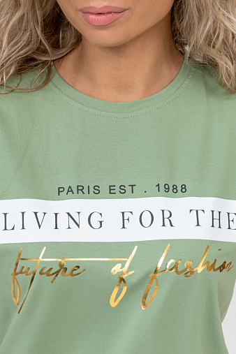 Футболка женская Имидж фисташка