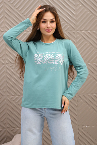 Лонгслив женский Рио св.изумруд