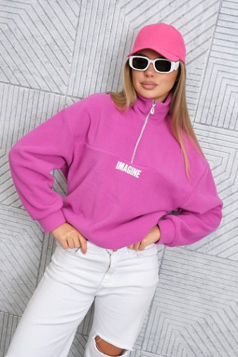 Толстовка жен. Тренд-2 флис фуксия