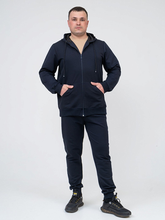 Костюм мужской Степ синий футер 2-х нитка