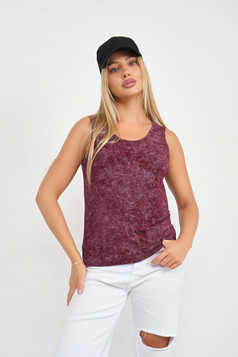 Майка вискозная варенка марсала