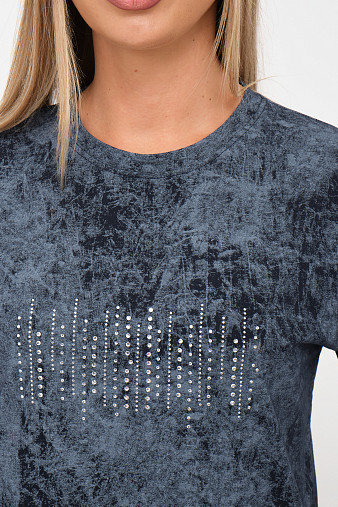 Футболка женская Арабеска т.индиго