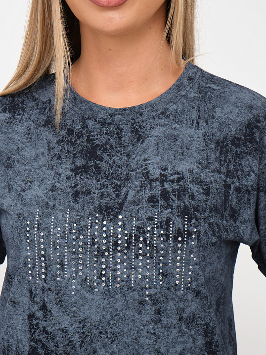 Футболка женская Арабеска т.индиго