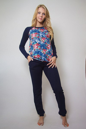 Костюм Берта интерлок цветы