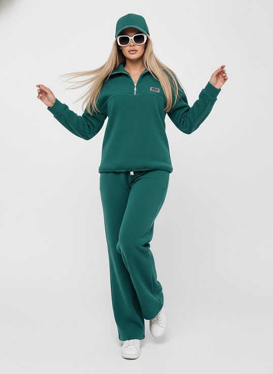 Костюм жен. Тренд флис аквамарин