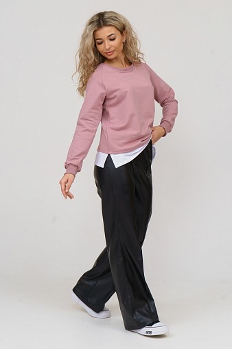 Толстовка женская Дабл сухая роза