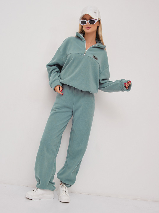 Костюм жен. Тренд флис аква