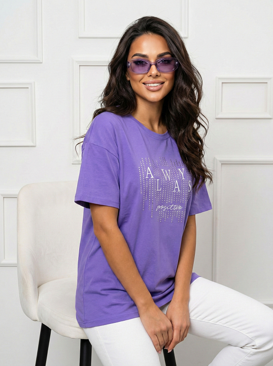 Футболка женская Флай василек