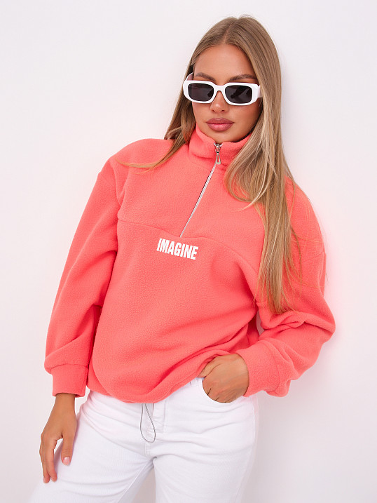 Толстовка жен. Тренд-2 флис персик