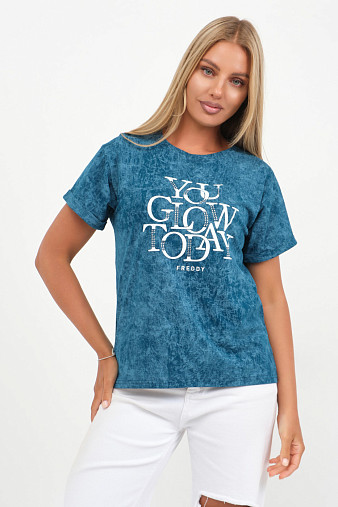 Футболка жен. Лиона варенка морская волна