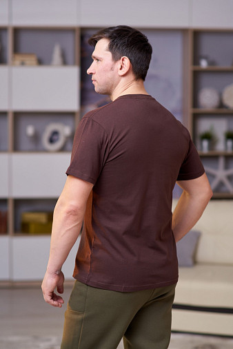 Футболка мужская  арт.М5003 кофейный