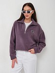 Толстовка жен. Тренд флис т.лиловый