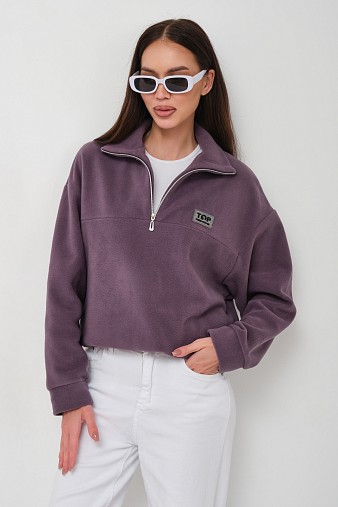 Толстовка жен. Тренд флис т.лиловый