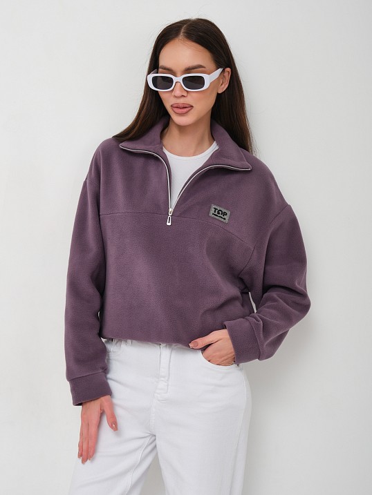 Толстовка жен. Тренд флис т.лиловый