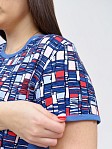 Костюм Легкое движение индиго/геометрия