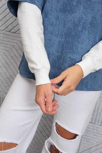 Толстовка женская Венди варенка индиго