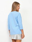 Лонгслив Стиль голубой