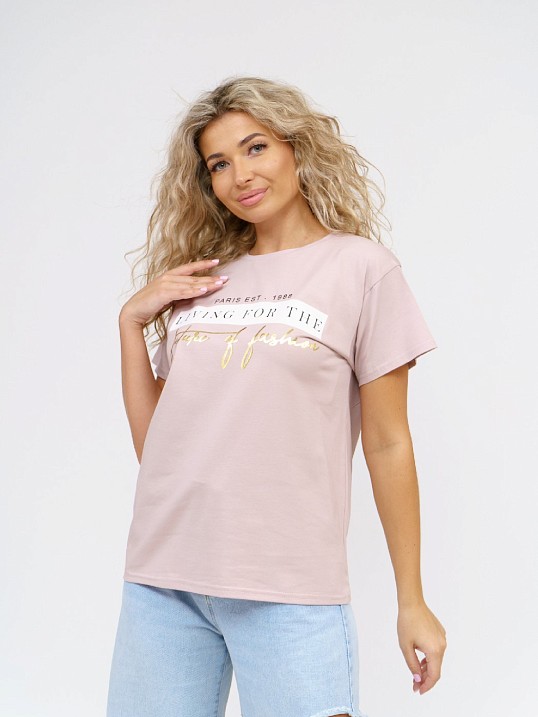 Футболка женская Имидж пыльная роза Футболка женская Имидж пыльная роза