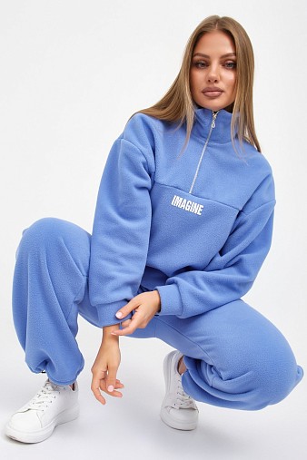 Костюм жен. Тренд-2 флис голубой