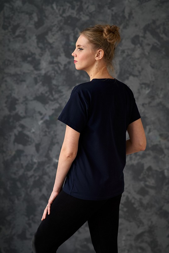 Футболка женская Импульс т.синяя Футболка женская Импульс т.синяя