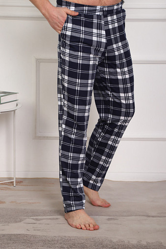 Брюки мужские без манжета серые