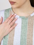 Костюм Поэзия фисташка/полоса