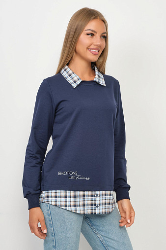 Толстовка женская Аврора индиго