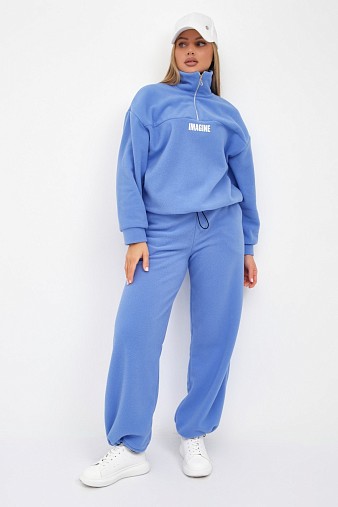 Костюм жен. Тренд-2 флис голубой