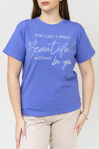Футболка женская Эстель василёк