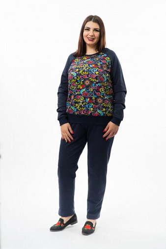 Костюм Берта сине-зеленый