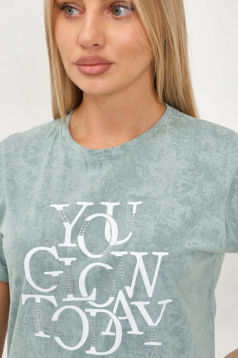 Футболка жен. Лиона варенка фисташка