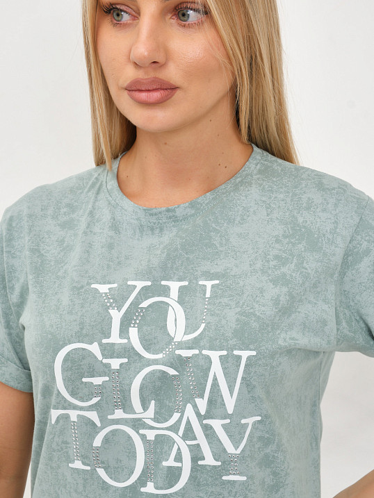 Футболка жен. Лиона варенка фисташка