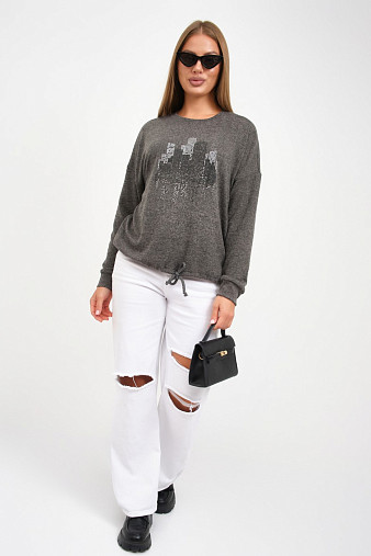 Джемпер женский Келли-2 серый