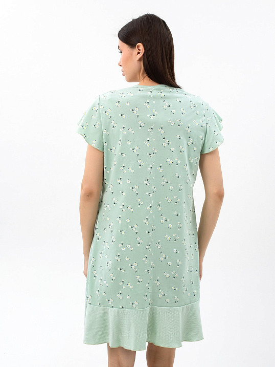 Ночная сорочка Астра крыло фисташка/цветы