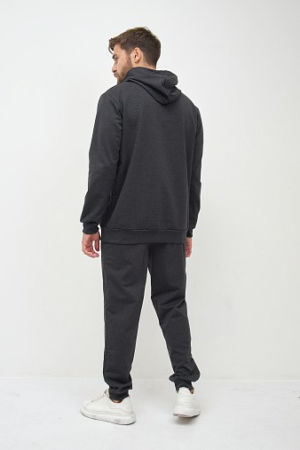 Костюм мужской Тайм 2-х нитка антрацит/меланж