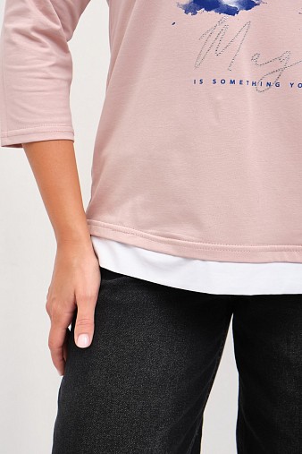 Лонгслив женский Тудей пудра