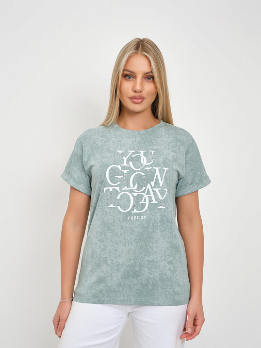 Футболка жен. Лиона варенка фисташка